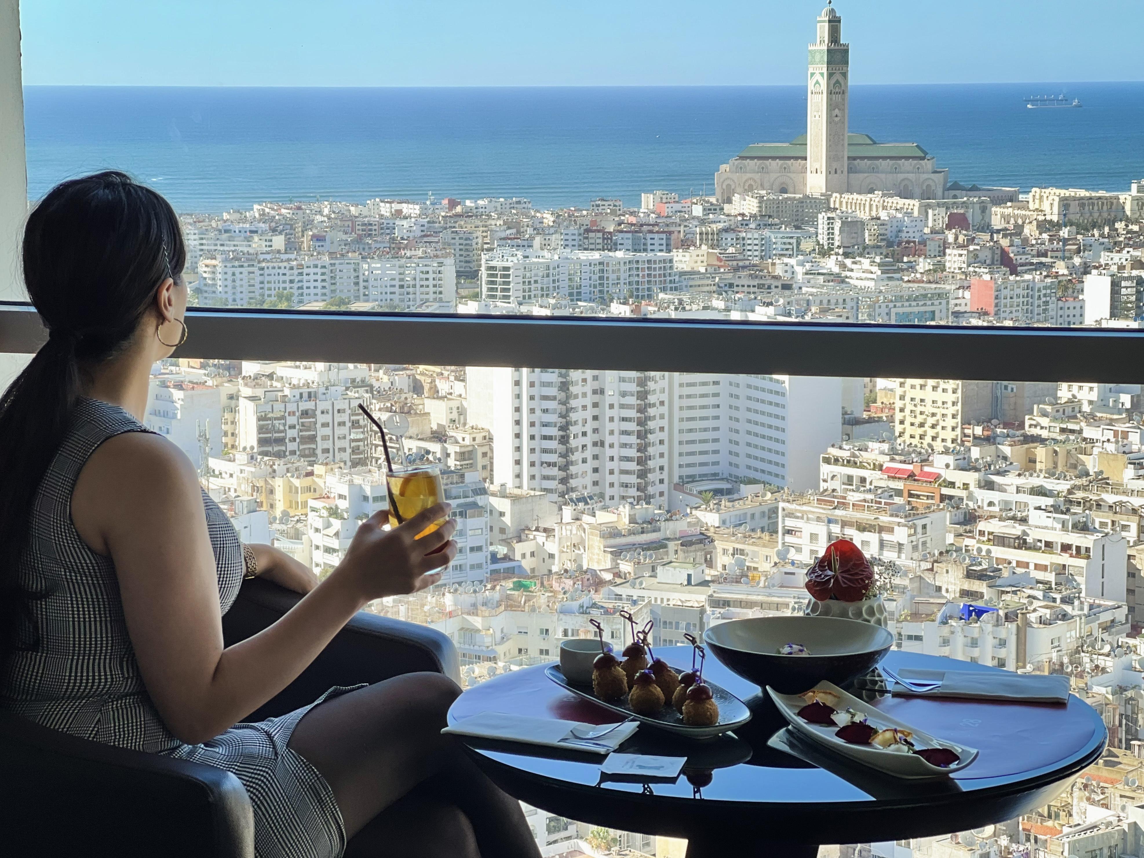 Kenzi Tower Hotel Casablanca Exterior foto View from the hotel